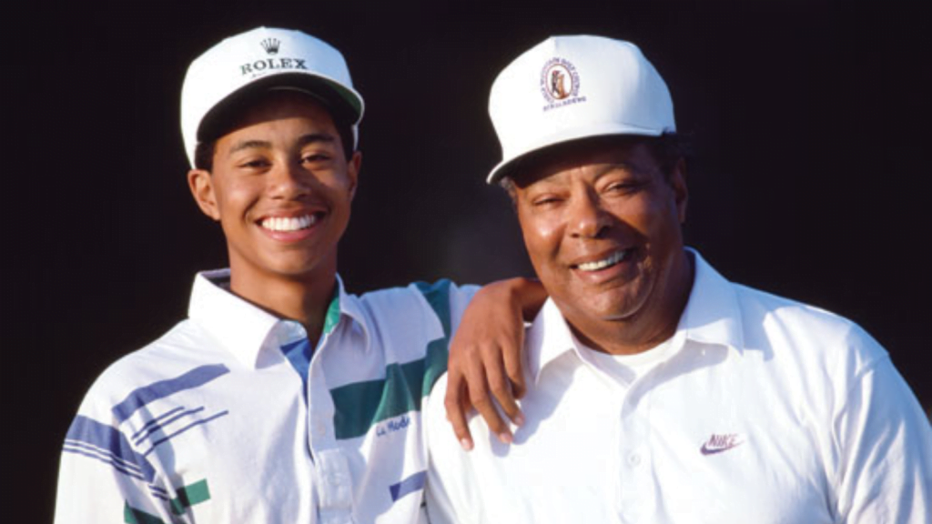 Tiger and Earl Woods